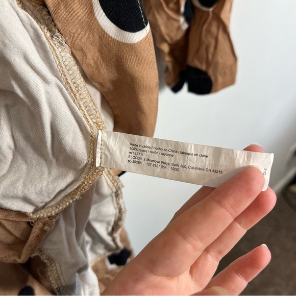 Eloquii Tan and Black Polka Dot Set - Picture 9 of 9